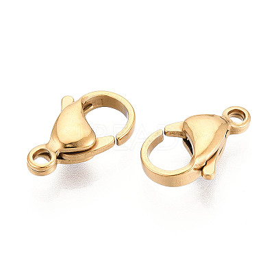 304 Stainless Steel Lobster Claw Clasps STAS-T065-15mm-34G-1