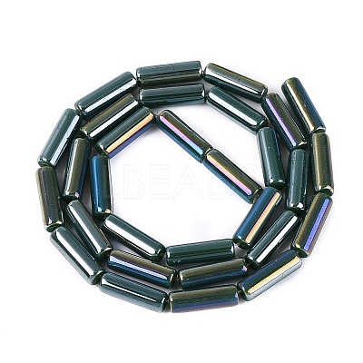 Electroplate Opaque Glass Beads Strands EGLA-Q132-02A-B01-1