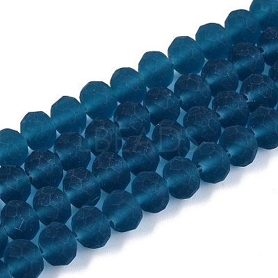 Transparent Glass Beads Strands EGLA-A044-T8mm-MD27-1