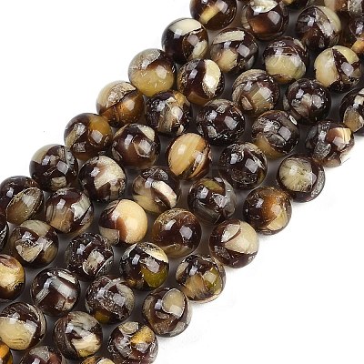 Sythetic Amber Beads Strands G-M199-02E-1