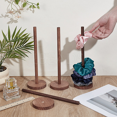 Wood Scrunchie Holders LS-ODIS-WH0001-88B-1