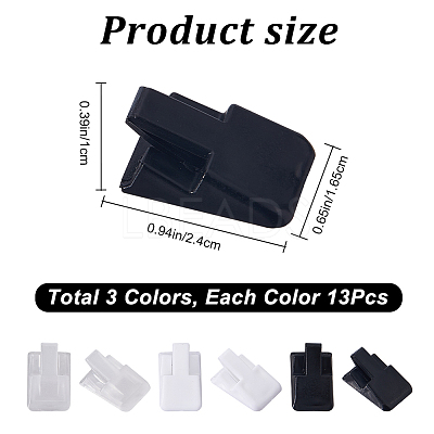 39Pcs 3 Styles Plastic Ring Holder KY-CP0001-04-1