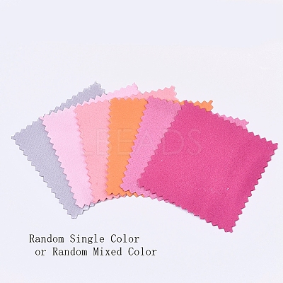 Random Single Color or Random Mixed Color Silver Polishing Cloth X-AJEW-Q138-02-1