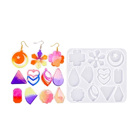 Geometric Earrings Pendants DIY Silicone Mold LS-DIY-Q033-01C-1