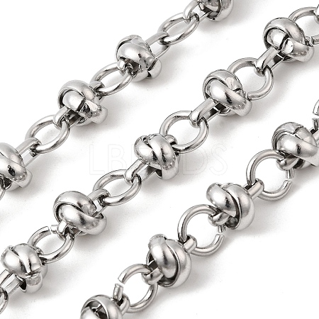 304 Stainless Steel knot Link Chains CHS-K024-18P-1