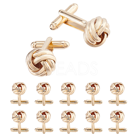 6 Pairs Alloy Cufflinks FIND-FH0017-36G-1