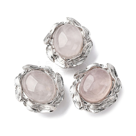 Natural Rose Quartz Oval Multi-Strand Links G-G207-02P-09-1