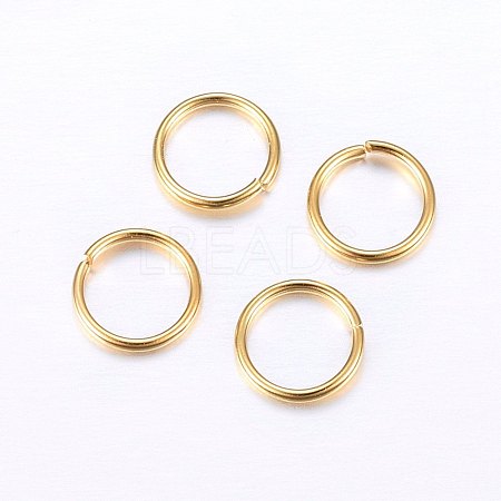 304 Stainless Steel Open Jump Rings STAS-O098-01G-16-1