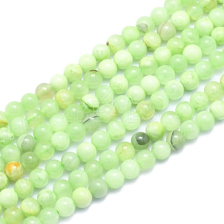 Natural White Jade Beads Strands G-K310-C14-6mm-1