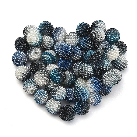 50Pcs Imitation Pearl Acrylic Beads OACR-YW0001-11J-1