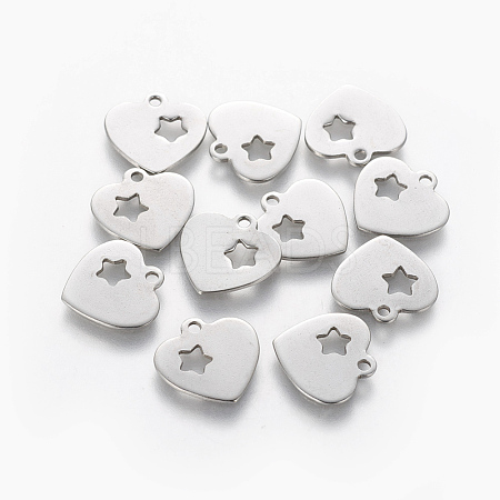 201 Stainless Steel Charms STAS-L233-038P-1