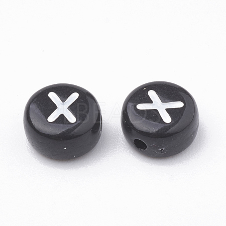 Opaque Acrylic Beads SACR-N002-02X-1