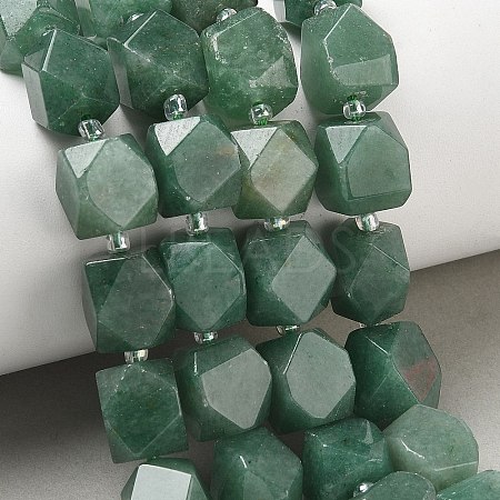 Natural Green Aventurine Beads Strands GG-CBAF8A8-A10-01-1