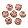 Pointed Back Glass Rhinestone Cabochons RGLA-T032-10x10mm-06-1