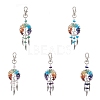 Woven Net/Web with Wing Pendant Decorations HJEW-JM01011-1