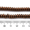 Electroplated Natural Lava Rock Beads Strands G-A256-E01-01D-4
