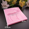 Christmas Reindeer/Stag Shape DIY Food Grade Silicone Molds X-AJEW-P046-08-3