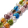 Handmade Lampwork Beads Strands LAMP-D015-09F-1