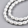Baking Paint Pearlized Glass Pearl Bead Strands HY-T002-01C-01-2
