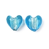 Handmade Silver Foil Lampwork Glass Beads LAMP-Q005-06B-1