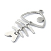 Non-Tarnish 304 Stainless Steel Pendants LS-STAS-C097-47P-2