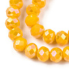 Electroplate Glass Beads Strands EGLA-A034-P6mm-B26-3
