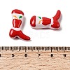 Boot Baking Paint Glass Enamel  Beads LAMP-C020-02J-3