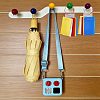 10Pcs 10 Colors Iron Cable Wire Keychains FIND-CP0003-82-5