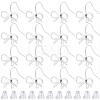 28Pcs Bowknot Shape Brass Earring Hook DIY-SP0001-06P-1