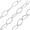 304 Stainless Steel Textured Cable Chains CHS-A016-07P-A-1