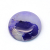 Dyed Natural Striped Agate/Banded Agate Cabochons G-R348-20mm-01-2