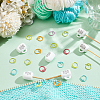 Cup with Word Food Grade Eco-Friendly Silicone Knitting Needle Stoppers DIY-NB0010-69-4