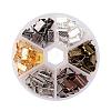 1Box 120PCS 6 Colors Iron Ribbon Crimp Ends IFIN-X0019-B-2