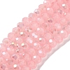 Baking Electroplate Glass Beads Strands DGLA-A039-J10mm-B08-1