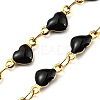 Ion Plating(IP) Golden 304 Stainless Steel Heart Link Chain Necklaces NJEW-E098-02G-04-2
