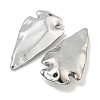Electroplated Synthetic Non-Magnetic Hematite Pendants G-C136-03D-2