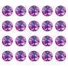 Half Round/Dome Tree Pattern Glass Flatback Cabochons for DIY Projects GGLA-YW0001-14H-1