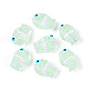 Transparent Glass and Enamel Beads Strands GLAA-T034-01D-2