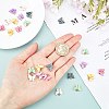 Light Gold Plated Acrylic Charms PALLOY-SC0002-58-3