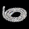 Transparent Electroplate Glass Beads Strands GLAA-F029-3mm-A13-2