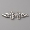 Zinc Alloy Crystal Rhinestone Snap Lock Clasps FIND-WH0008-21S-1