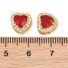 Brass Pave Cubic Zirconia Beads CU-CBA3D67-08G-07-3