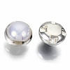 ABS Plastic Imitation Pearl Sewing Buttons BUTT-S005-6mm-03S-3