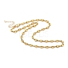 304 Stainless Steel Coffee Bean Chain Necklaces NJEW-JN03046-1