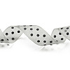 100 Yards Polka Dot Print Nylon Ribbons OCOR-G014-01F-3
