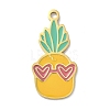 304 Stainless Steel Fruit Enamel Pendants LS-STAS-G362-04G-08-1