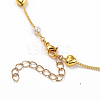 Brass Handmade Beaded Chain Bracelets NJEW-JN02947-3