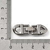 304 Stainless Steel Fold Over Clasps STAS-M119-05P-01-3