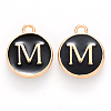Golden Plated Alloy Charms LS-X-ENAM-S118-02M-1