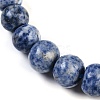Natural Blue Spot Jasper Rondelle Graduated Beaded Necklaces for Women Men NJEW-K388-02N-2